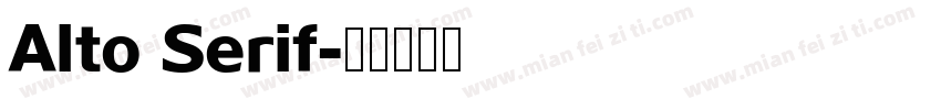Alto Serif字体转换